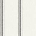 Manhattan Comfort Gresham Linette Black Fabric Stripe 33 ft L X 205 in W Wallpaper BR4072-70066